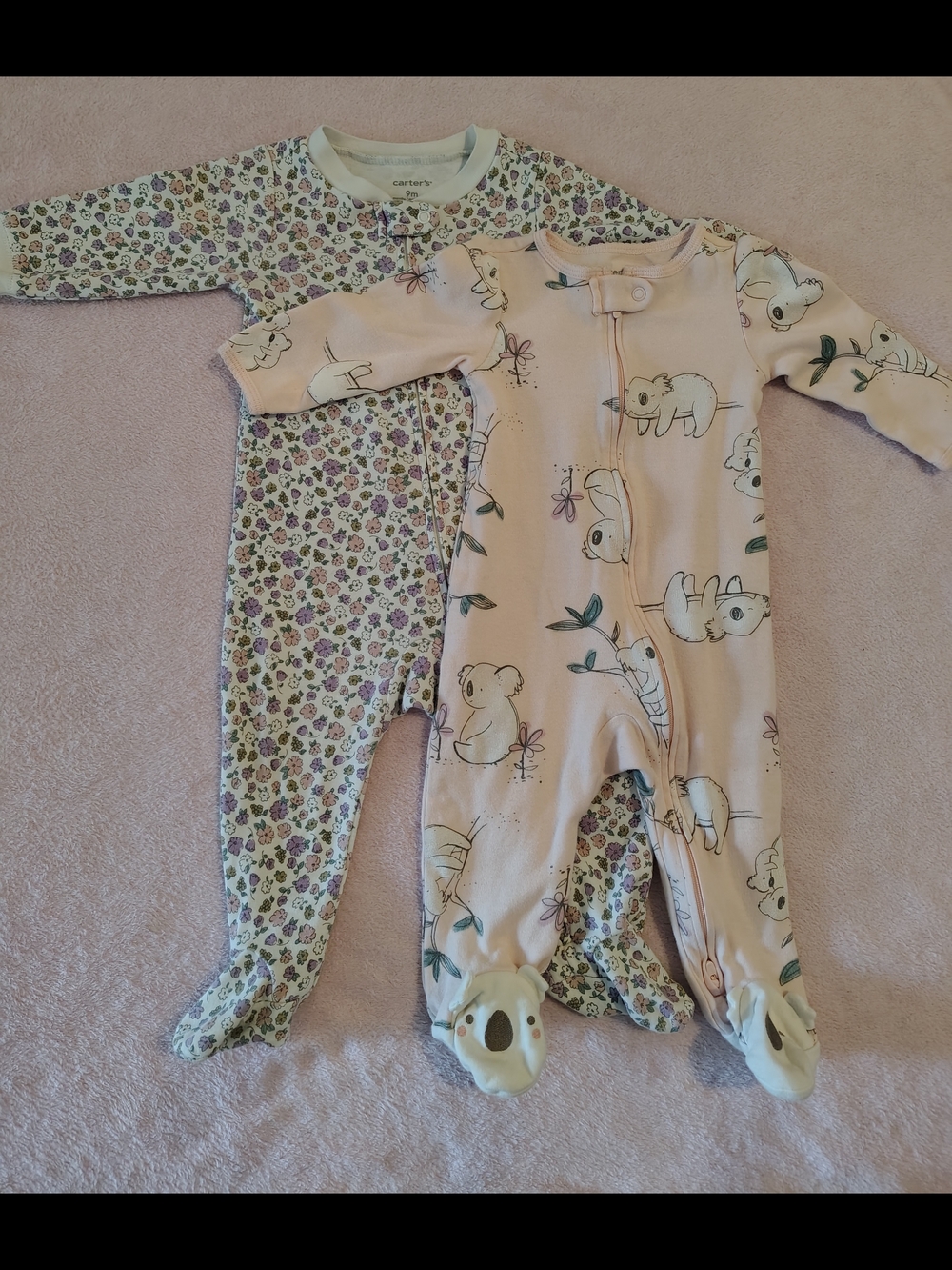 Carter's Koala And Flower Onesie Set